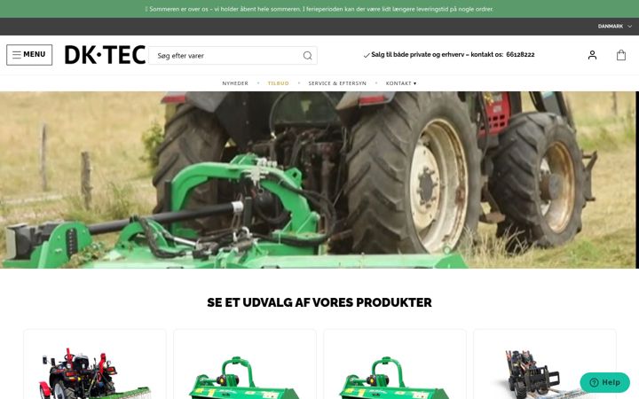 Captura de ecrã de dk-tec.dk