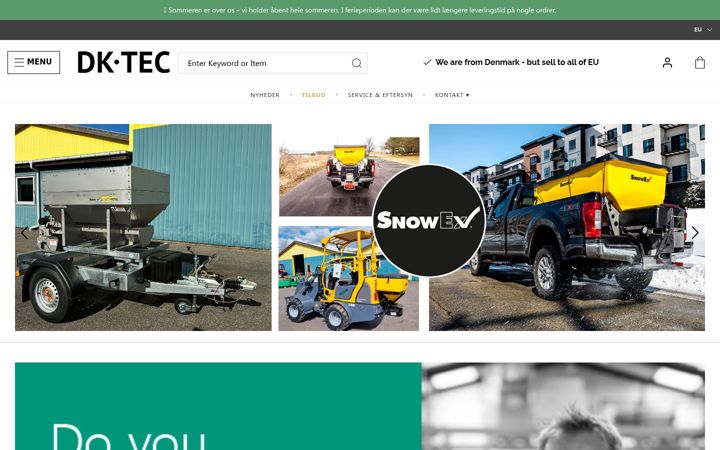 Zrzut ekranu dk-tec.eu