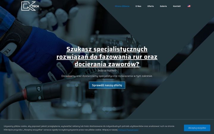 Kuvakaappaus sivustosta dk-tech.pl