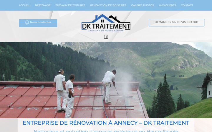 Captura de pantalla de dk-traitement.fr