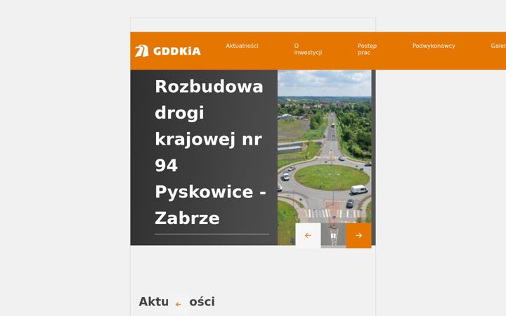 Kuvakaappaus sivustosta dk94pyskowice-zabrze.pl