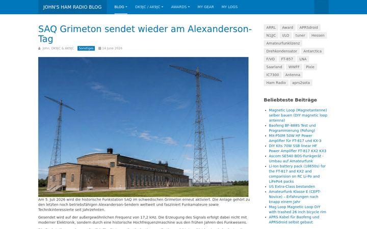 Screenshot of dk9jc.de