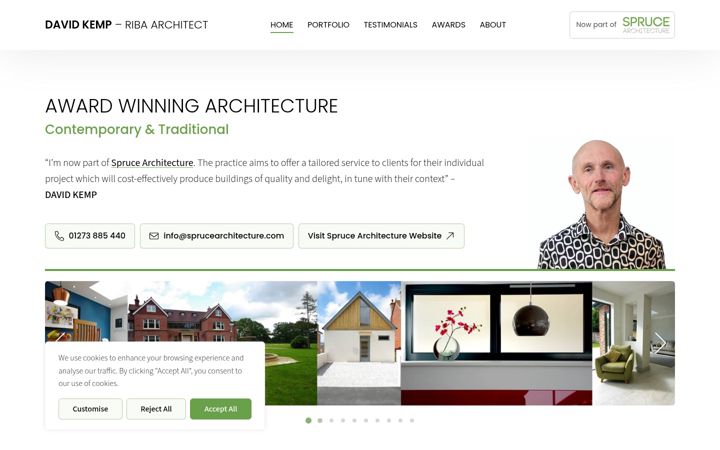 Screenshot of dkarchitects-uk.com