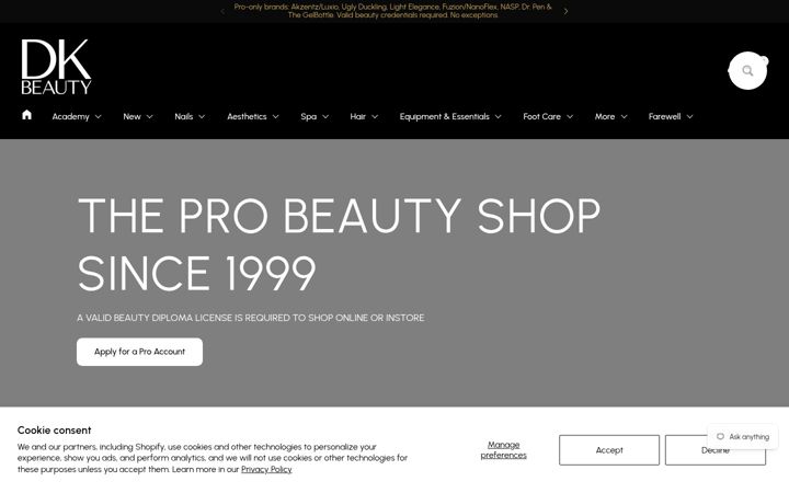 Screenshot stránky dkbeauty.ca