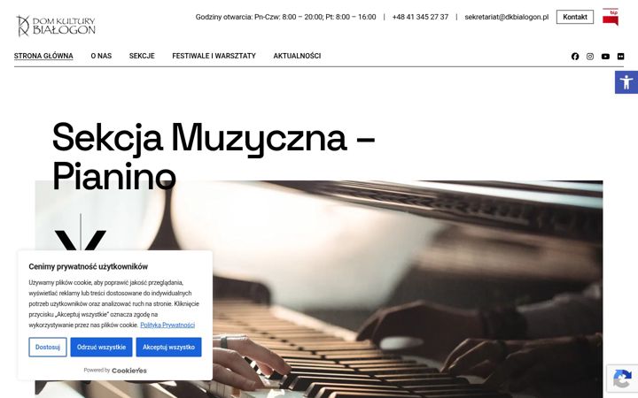 Kuvakaappaus sivustosta dkbialogon.pl