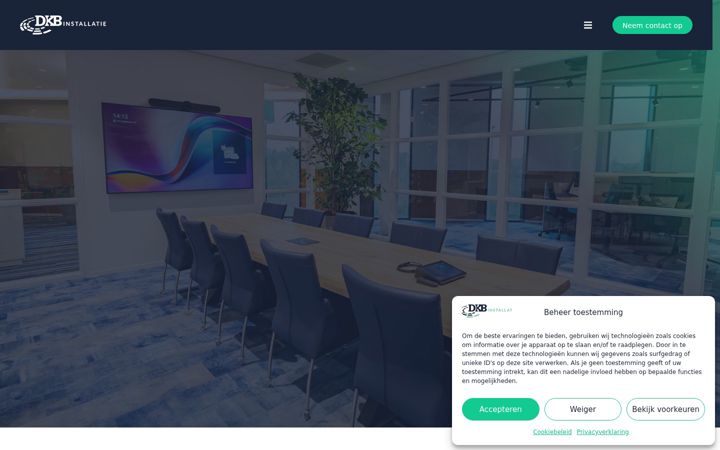Snimka zaslona za dkbinstallatie.nl