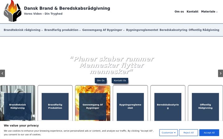 Kuvakaappaus sivustosta dkbrand.dk