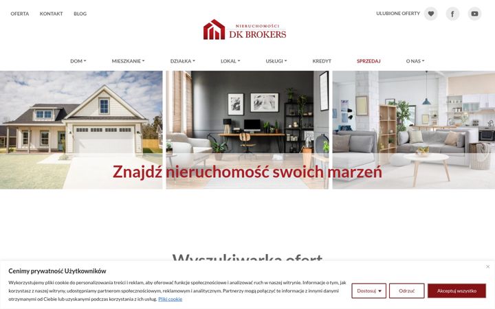 Kuvakaappaus sivustosta dkbrokers.pl
