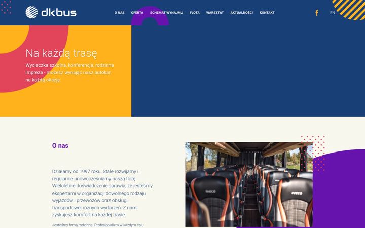 Kuvakaappaus sivustosta dkbus.pl