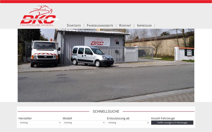 Screenshot stránky dkc-online.de