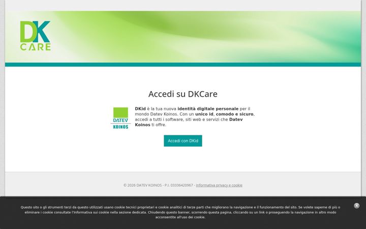 Screenshot of dkcare.it