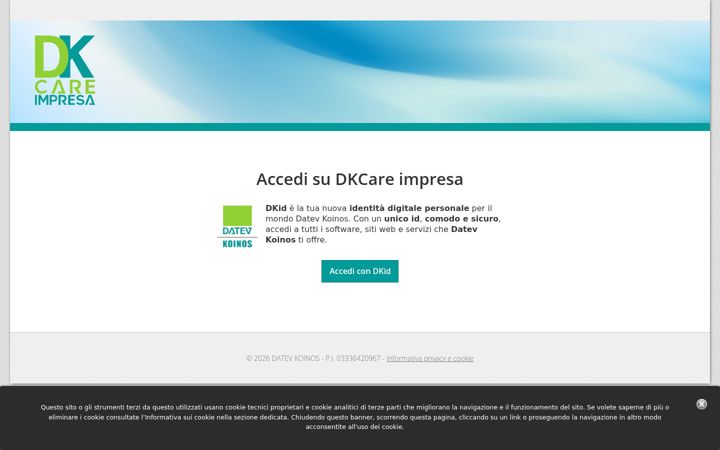 Screenshot of dkcareimpresa.it