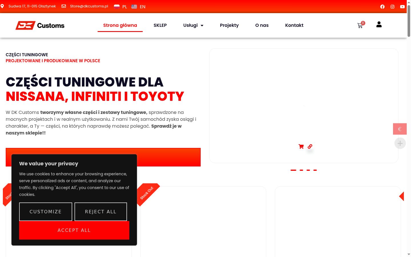 Sutikimo reklamjuostės, rodytos prieš bet kokią sąveiką, ekrano kopija