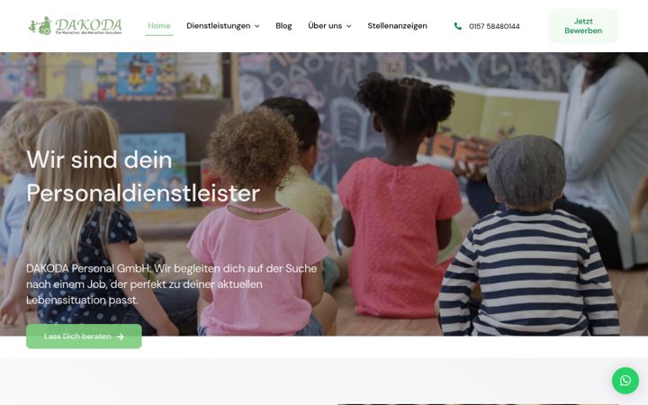 Screenshot of dkd-personal.de