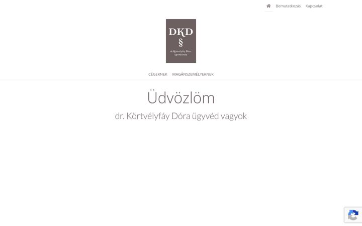 Screenshot of dkdlegal.hu