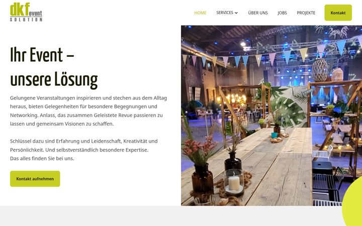 Screenshot of dkf-event.de