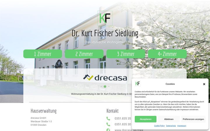 Screenshot of dkf-siedlung.de