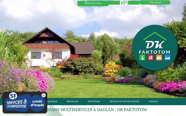 Ekrano kopija dkfaktotom.fr