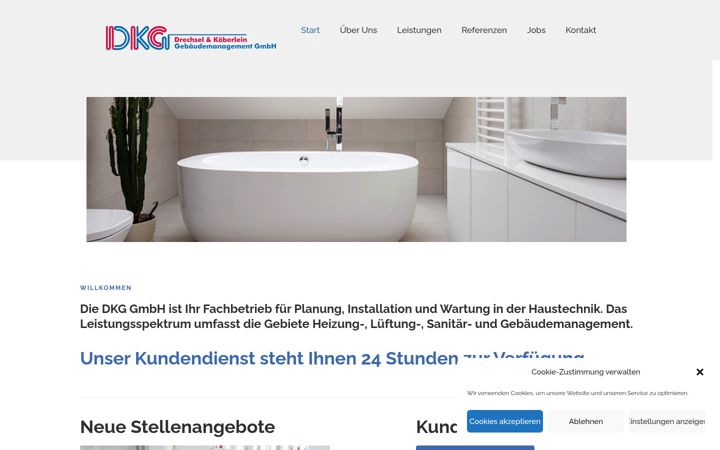 Screenshot of dkg-berlin.de