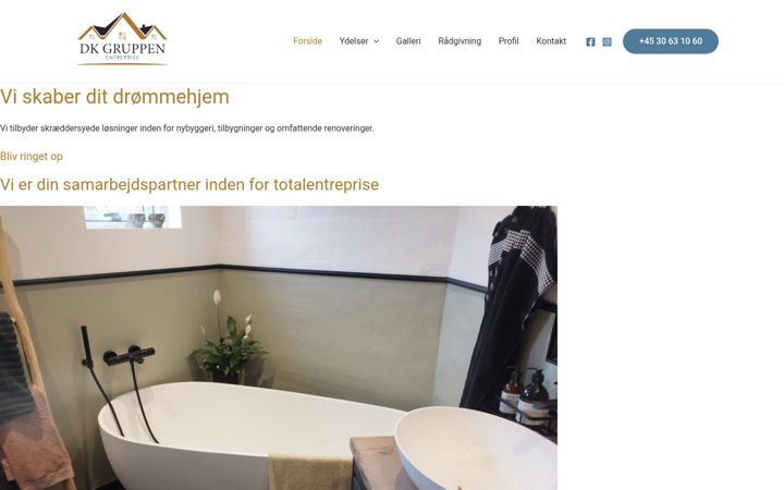 Screenshot of dkgruppenentreprise.dk