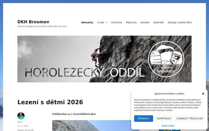 Snímek obrazovky dkh-broumov.cz