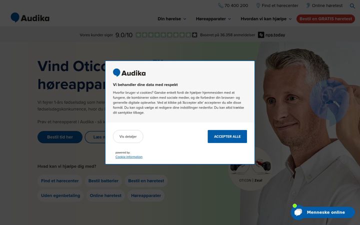 Kuvakaappaus sivustosta dkhc.dk