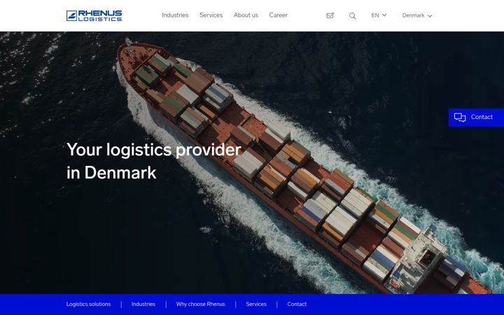 Captura de pantalla de dki-logistics.dk