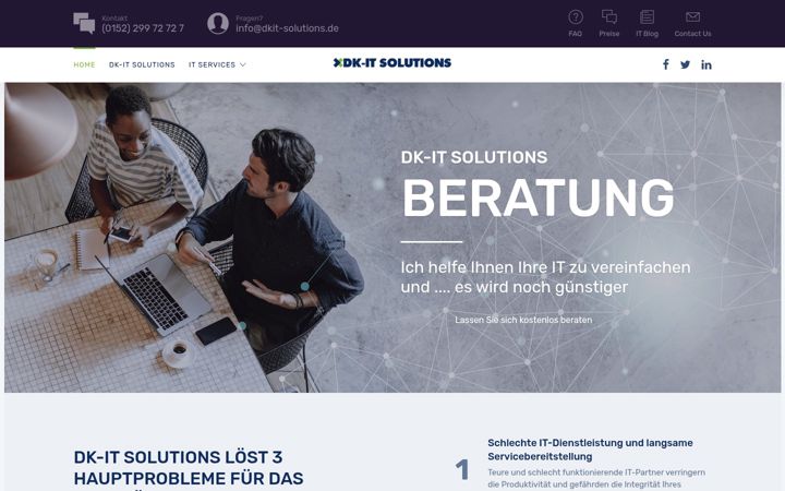Ekrano kopija dkit-solutions.de