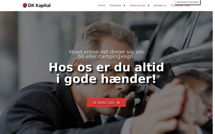 Captura de pantalla de dkkapital.dk