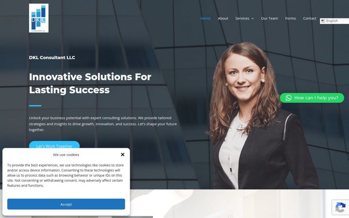 Screenshot of dklconsultant.com