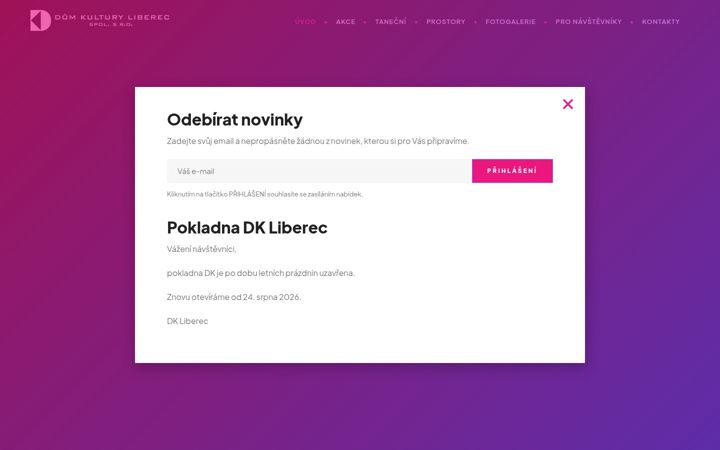 Snímek obrazovky dkliberec.cz