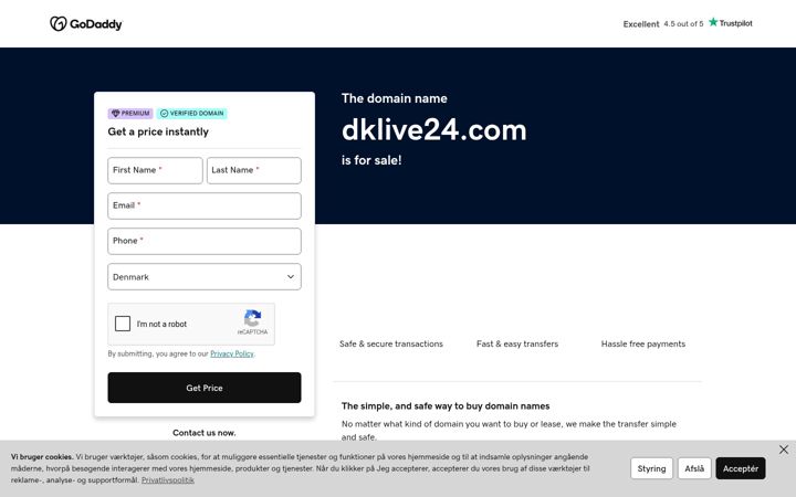 Screenshot of dklive24.com