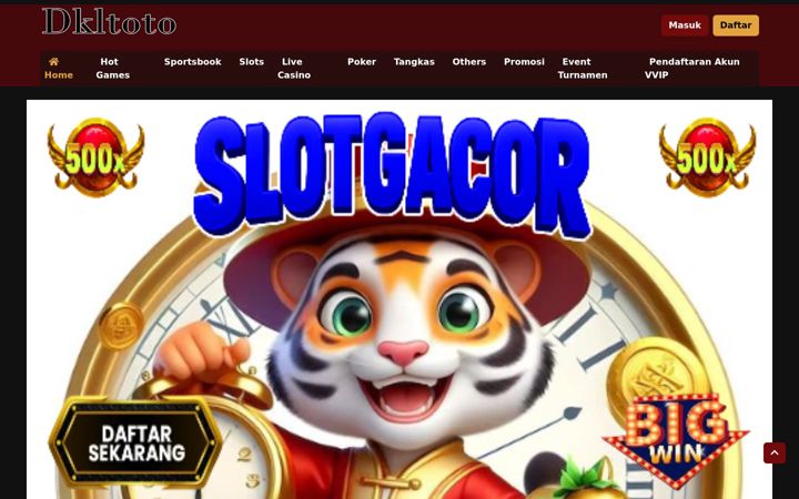 Screenshot of dkltoto.com