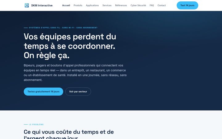 Ekrano kopija dkm-interactive.fr