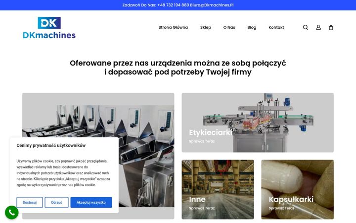 Ekrano kopija dkmachines.pl