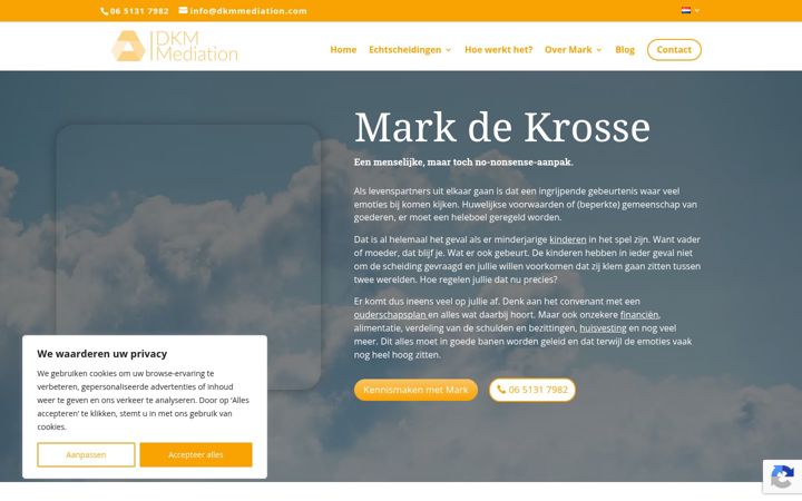 Skærmbillede af dkmmediation.nl