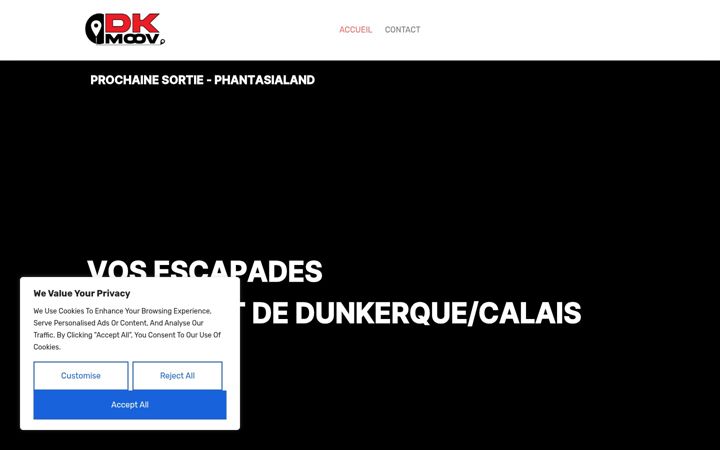 Screenshot of dkmoov.com