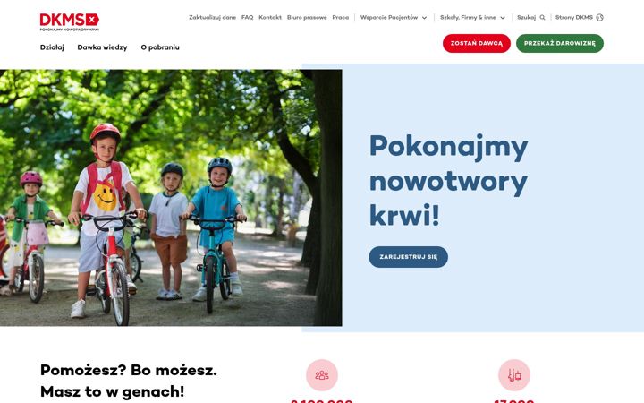 Screenshot of dkms.pl
