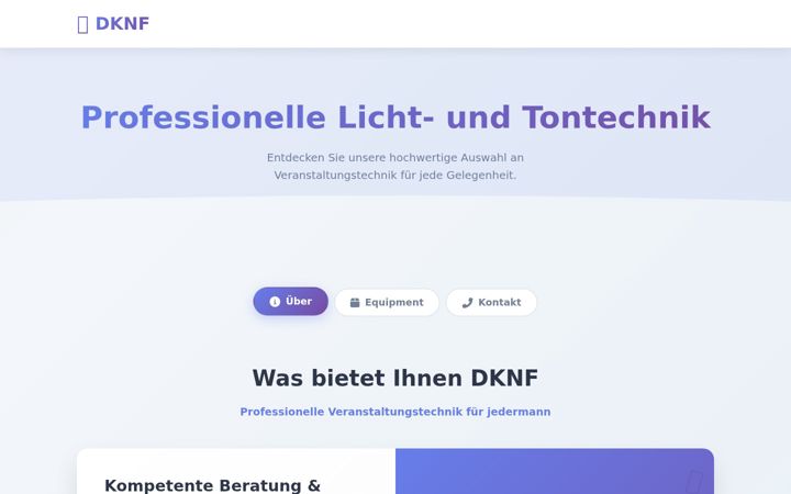 Screenshot of dknf.de