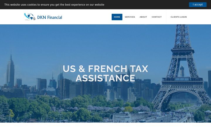 Screenshot of dknfinancial.com