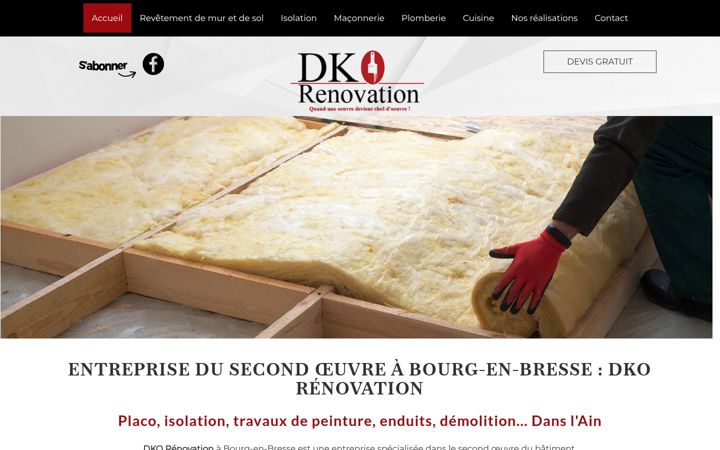 Ekrano kopija dko-renovation.fr