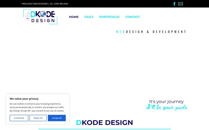 Screenshot ta' dkodedesign.ie