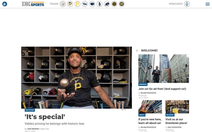 Captura de pantalla de dkpittsburghsports.com