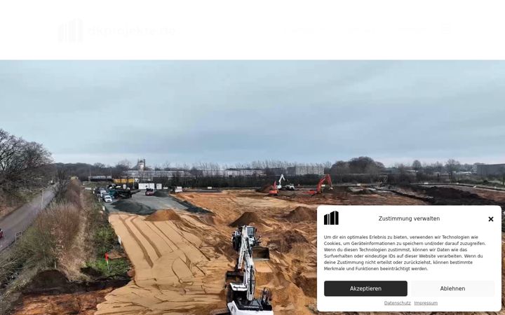 Ekrano kopija dkprojekte.de