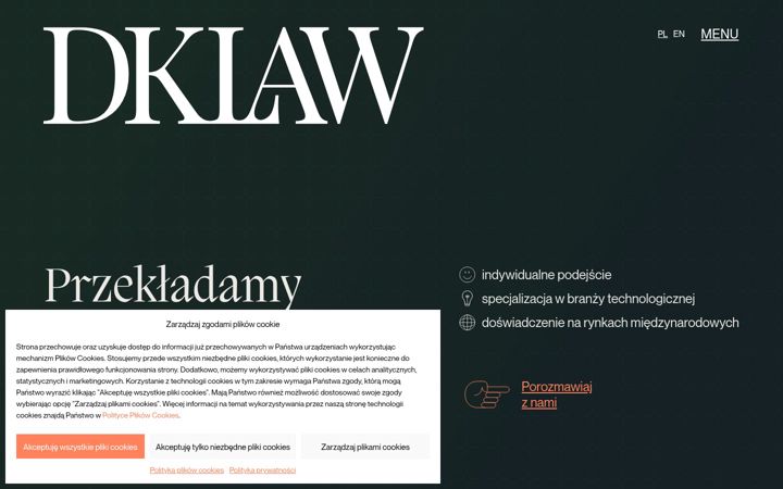 Ekrano kopija dkradcaprawny.pl