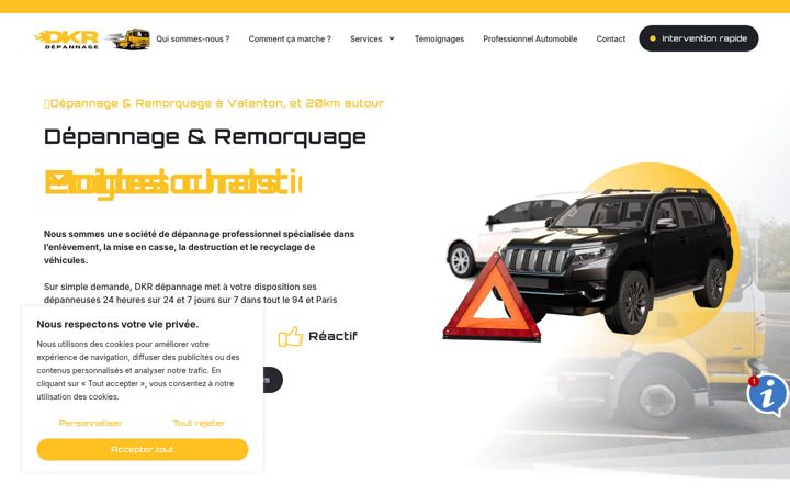 Ekrano kopija dkrdepannage.fr