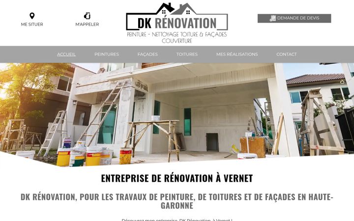 Ekrano kopija dkrenovation31.fr