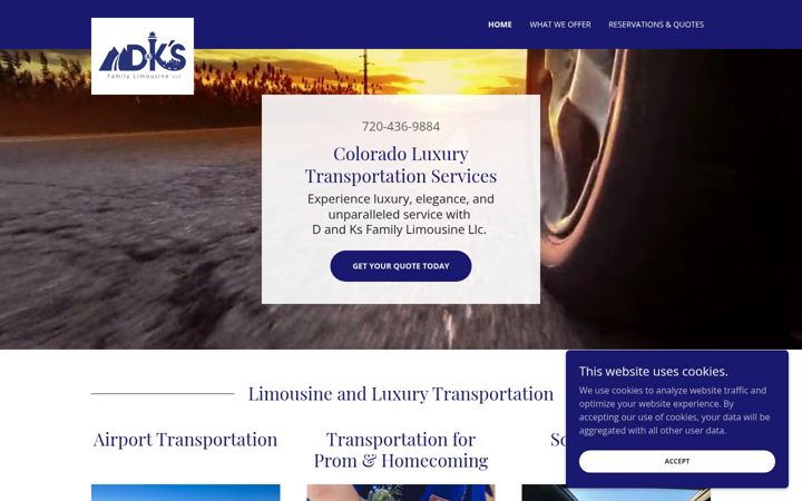 Ekraanipilt saidist dksfamilylimo.com