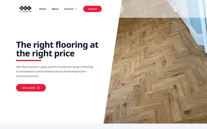 Ekraanipilt saidist dksflooring.co.uk