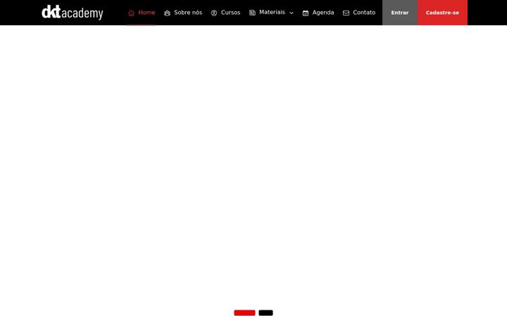 Screenshot stránky dktacademy.com.br